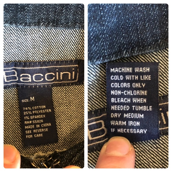 Baccini Denim Jacket with Pockets - Picture 5 of 5